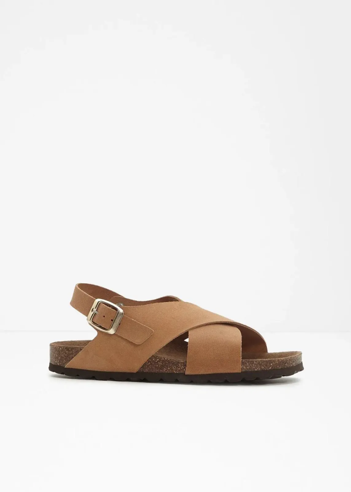 bonprix Sommerschuhe|Nachhaltigere Materialien^Sandalen aus Leder camel