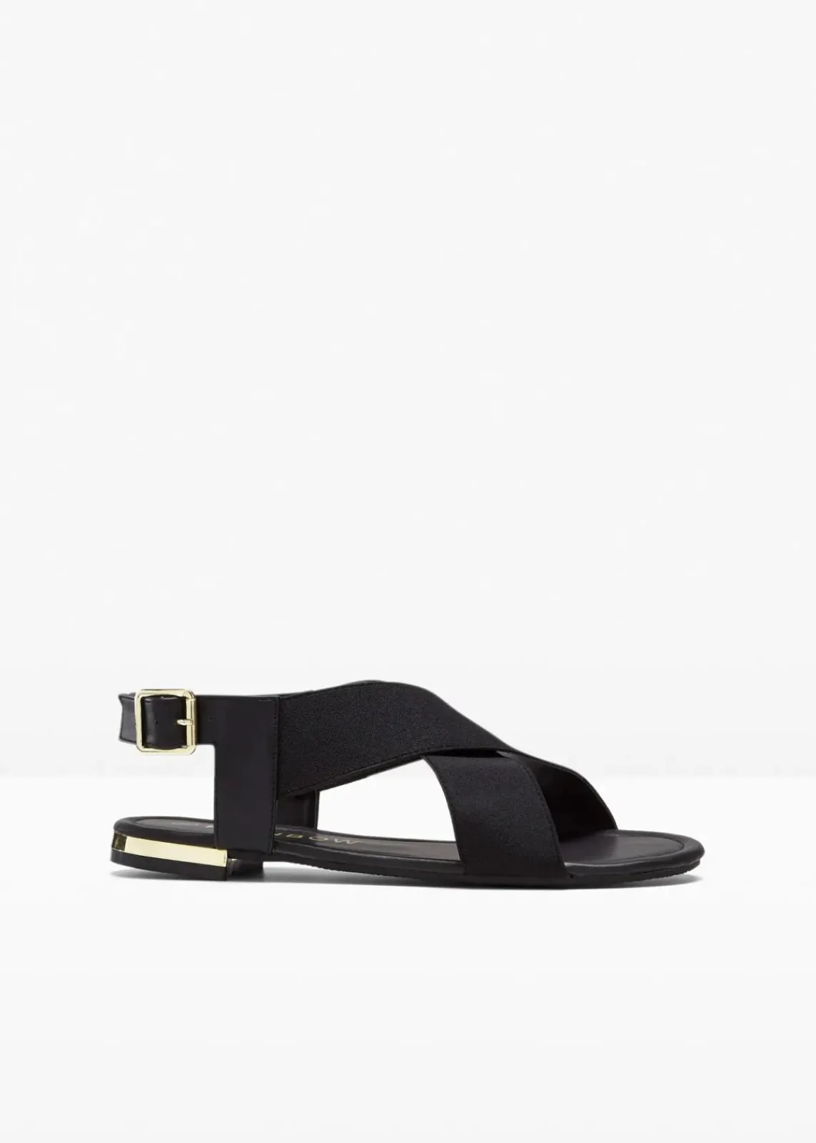 bonprix Sommerschuhe^Sandalen mit elastischen Riemen schwarz