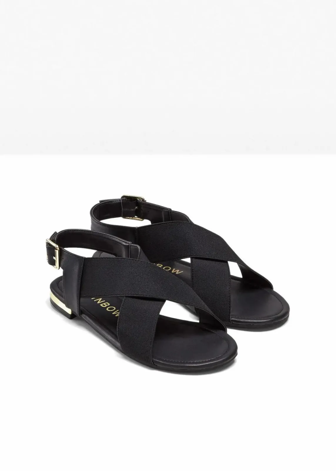 bonprix Sommerschuhe^Sandalen mit elastischen Riemen schwarz