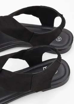 bonprix Sommerschuhe|Schuhe & Accessoires In Spezialgrößen·Schuhe In Übergröße^Sandalen mit flexiblen Riemen schwarz