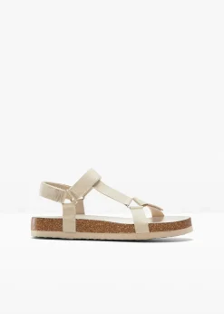 bonprix Sommerschuhe^alen mit leicht geformtem Fußbett sand