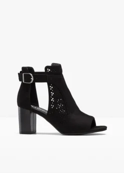 bonprix Sommerschuhe^Sandaletten mit Blockabsatz schwarz