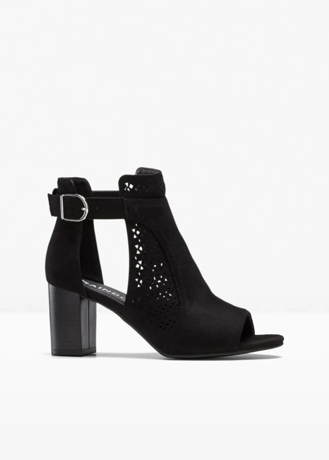 bonprix Sommerschuhe^Sandaletten mit Blockabsatz schwarz