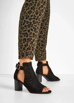 bonprix Sommerschuhe^Sandaletten mit Blockabsatz schwarz