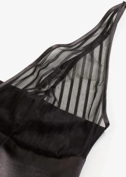 bonprix Wäsche·Erotikwäsche|Wäsche·Nachtwäsche^Satin Negligé schwarz