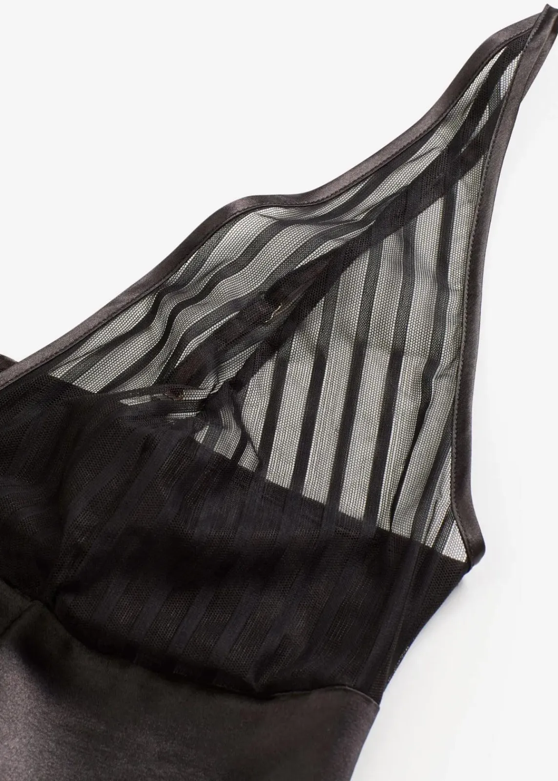 bonprix Wäsche·Erotikwäsche|Wäsche·Nachtwäsche^Satin Negligé schwarz