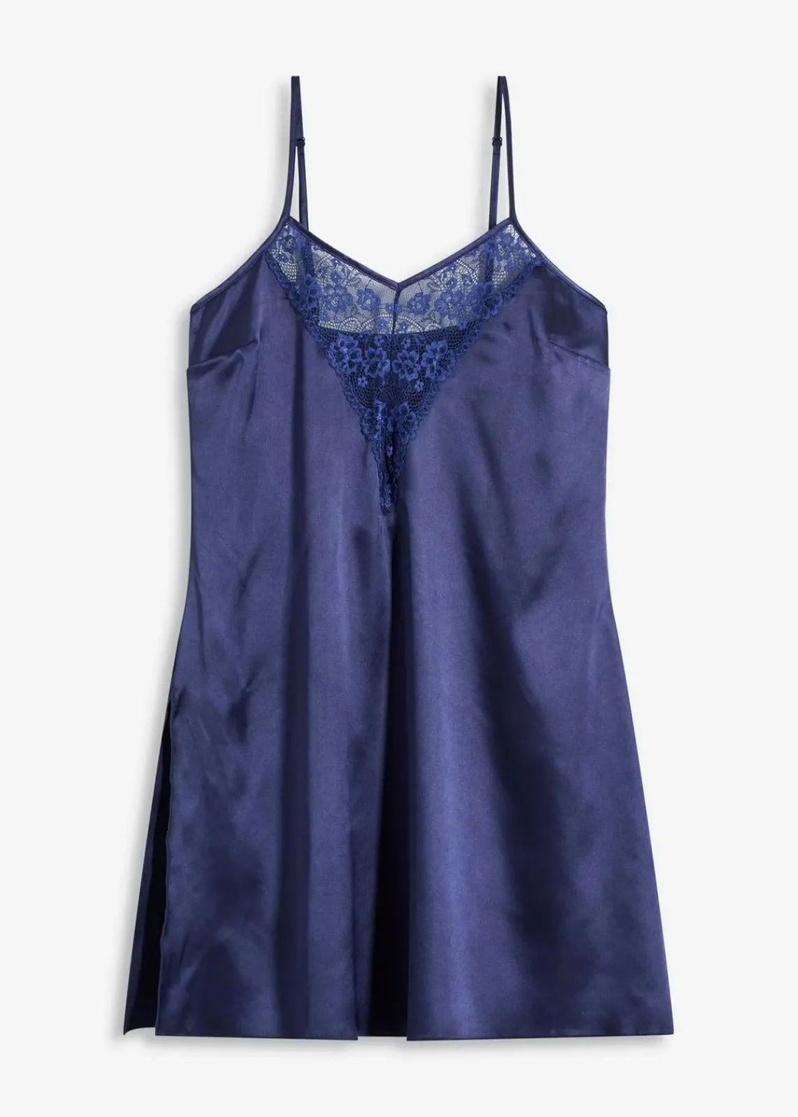 bonprix Wäsche·Corsagen & Negligés|Wäsche·Dessous^Satin Negligé mitternachtsblau