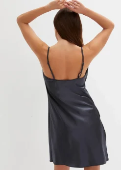 bonprix Wäsche·Corsagen & Negligés|Wäsche·Dessous^Satin Negligé mitternachtsblau