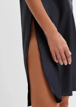 bonprix Wäsche·Corsagen & Negligés|Wäsche·Dessous^Satin Negligé mitternachtsblau