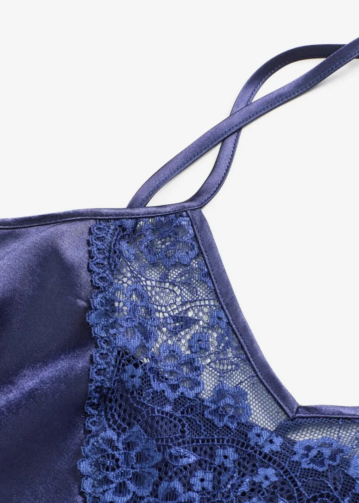 bonprix Wäsche·Corsagen & Negligés|Wäsche·Dessous^Satin Negligé mitternachtsblau