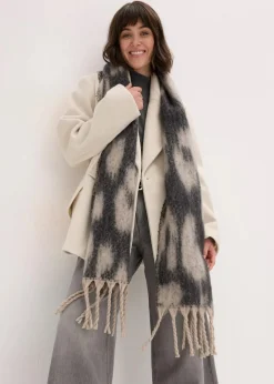 bonprix Schals & Tücher|Schuhe & Accessoires In Spezialgrößen·Tücher & Ponchos^Schal beige/braun leo