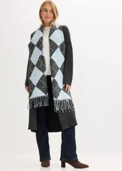 bonprix Schals & Tücher|Schuhe & Accessoires In Spezialgrößen·Tücher & Ponchos^Schal hellblau/grau meliert