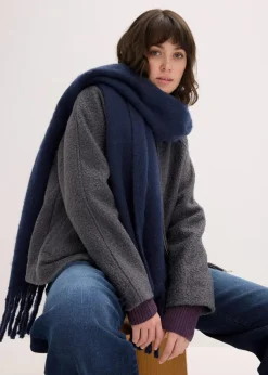 bonprix Schals & Tücher|Schuhe & Accessoires In Spezialgrößen·Tücher & Ponchos^Schal dunkelblau