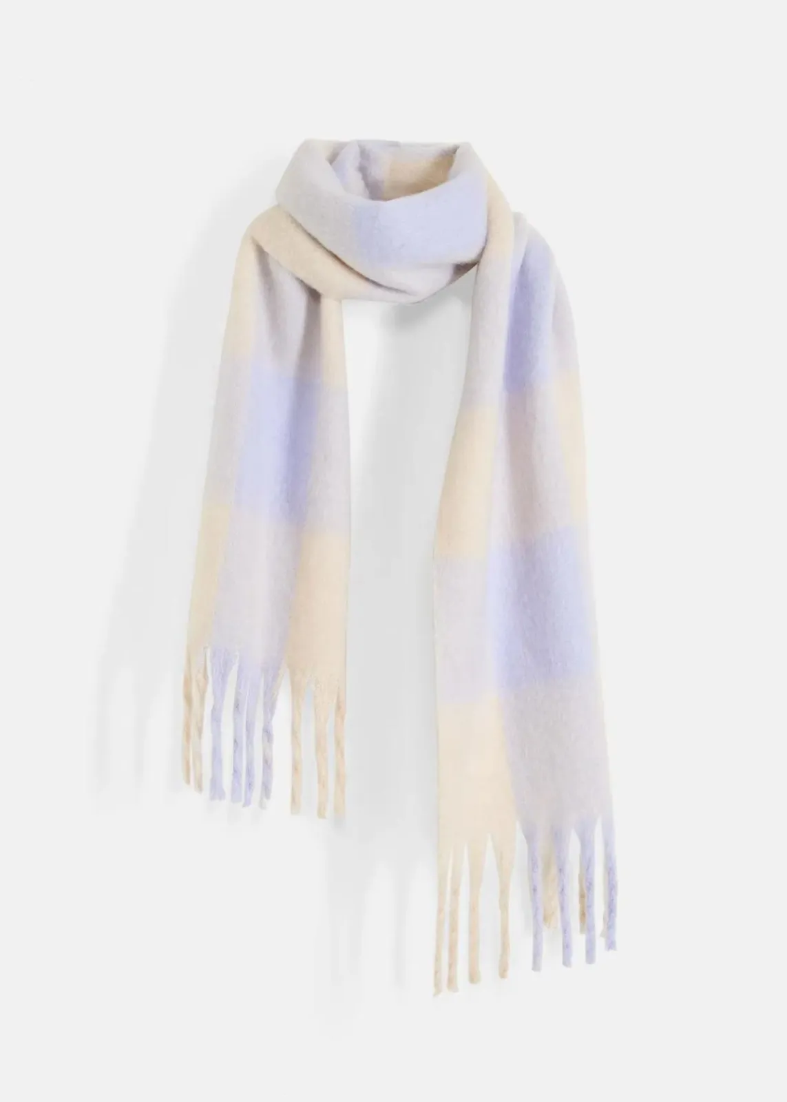 bonprix Nachhaltigere Materialien|Schuhe & Accessoires In Spezialgrößen·Tücher & Ponchos^Schal naturbeige/zartflieder