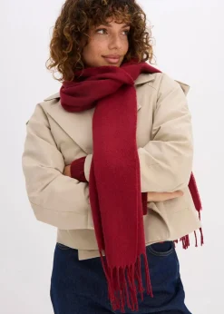 bonprix Schuhe & Accessoires In Spezialgrößen·Tücher & Ponchos|Schals & Tücher^Schal pflaumenrot