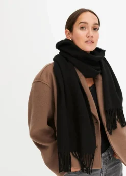 bonprix Schuhe & Accessoires In Spezialgrößen·Tücher & Ponchos|Schals & Tücher^Schal schwarz