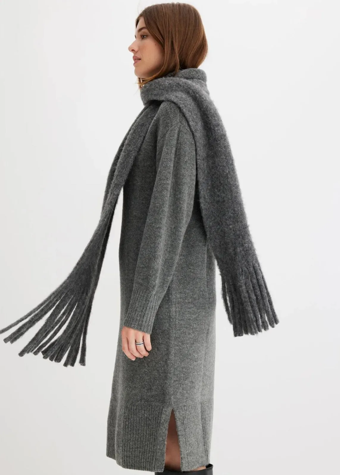 bonprix Schals & Tücher|Schuhe & Accessoires In Spezialgrößen·Tücher & Ponchos^Schal schiefergrau