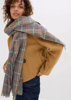 bonprix Schals & Tücher|Schuhe & Accessoires In Spezialgrößen·Tücher & Ponchos^Schal braun kariert
