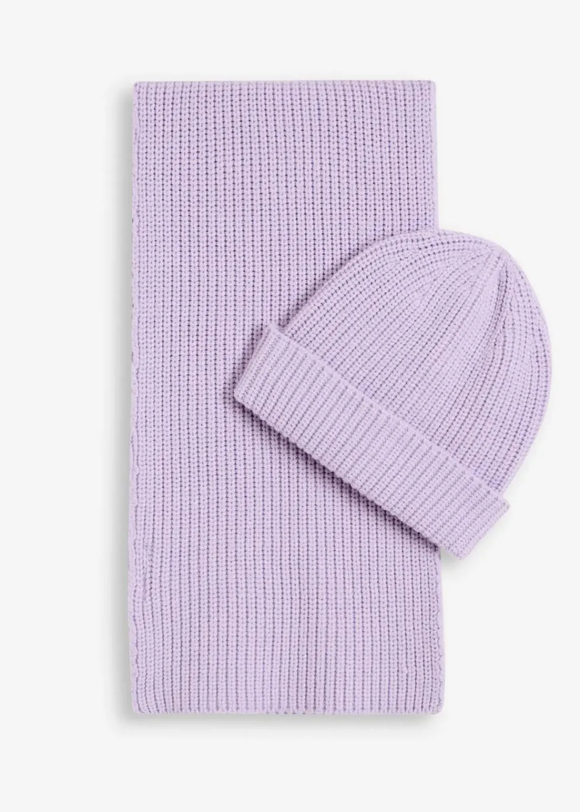 bonprix Schuhe & Accessoires In Spezialgrößen·Tücher & Ponchos|Schals & Tücher^Schal und Mütze (2-tlg.Set) zartflieder