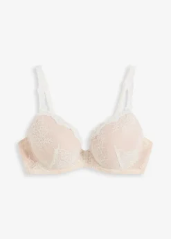 bonprix Wäsche·Dessous|Wäsche·Große Cups D-H^Schalen BH mit Bügel wollweiß