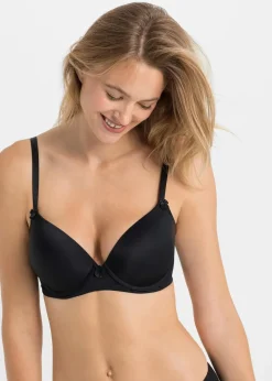 bonprix Große Cups D-H|Nachhaltigere Materialien^Schalen BH mit Bügel schwarz