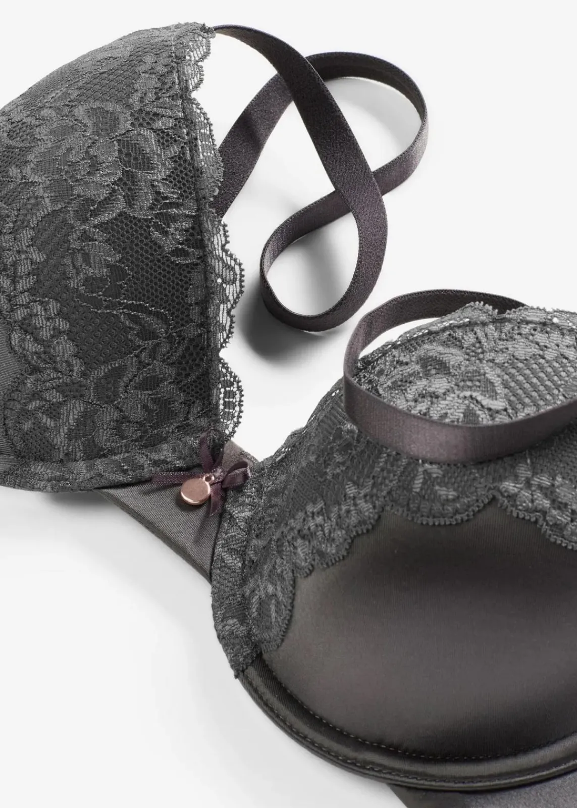 bonprix Große Cups D-H|Bhs^Schalen BH mit Glanzeffekt schiefergrau
