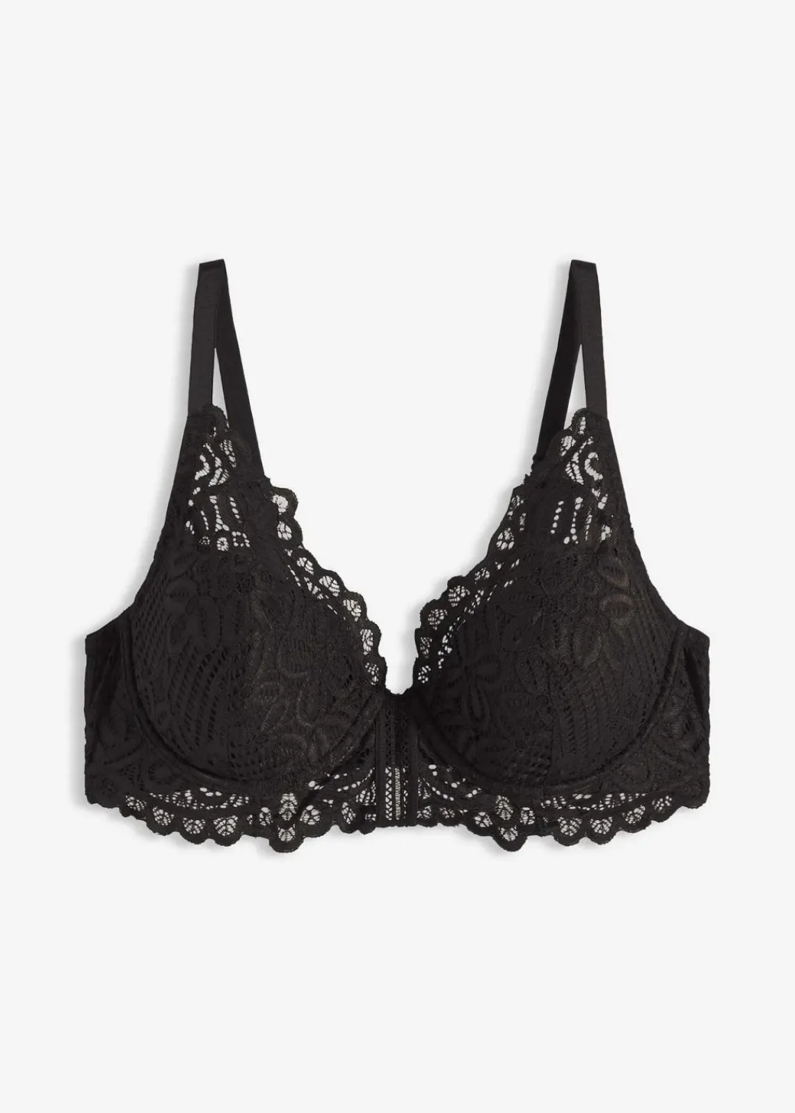 bonprix Große Cups D-H|Wäsche·Bhs^Schalen-BH aus edler Spitze schwarz