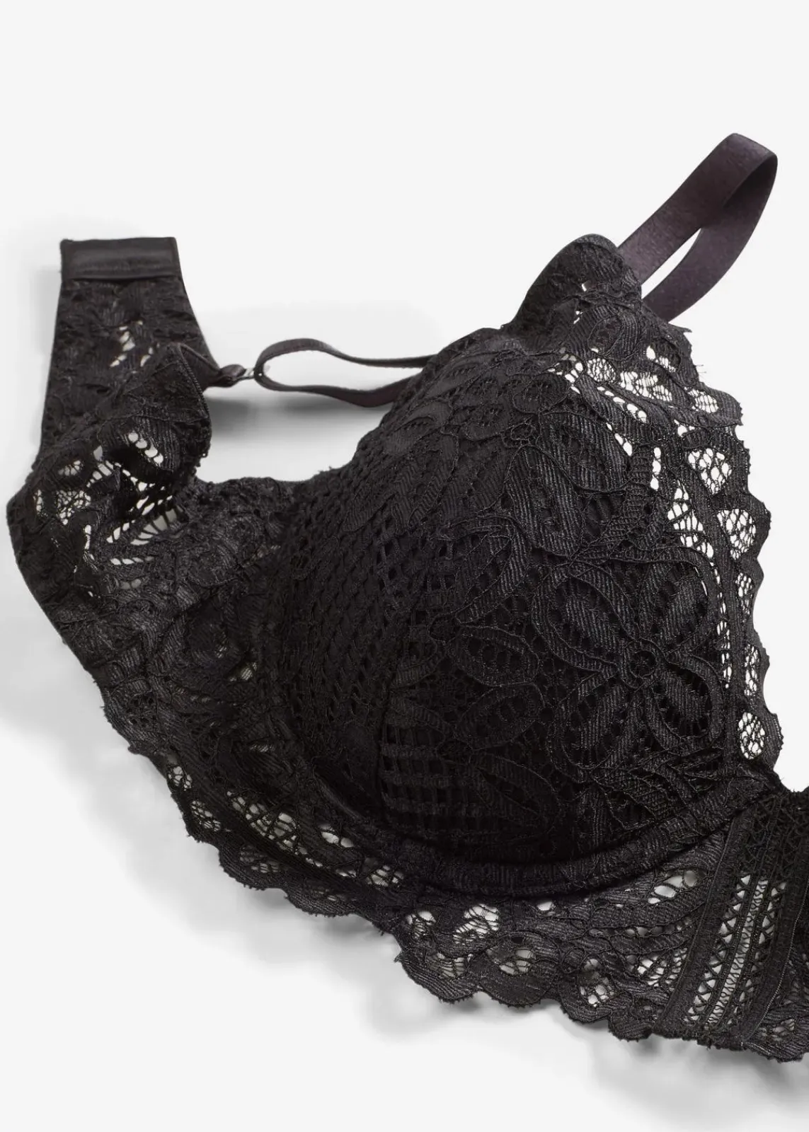 bonprix Große Cups D-H|Wäsche·Bhs^Schalen-BH aus edler Spitze schwarz