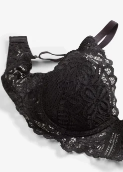bonprix Große Cups D-H|Wäsche·Bhs^Schalen-BH aus edler Spitze schwarz