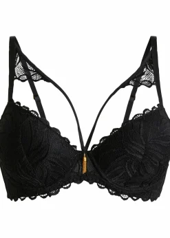 bonprix Große Cups D-H|Nachhaltigere Materialien^Schalen-BH aus edler Spitze schwarz
