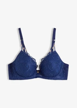 bonprix Große Cups D-H|Bhs^Schalen-BH aus edler Stickerei mitternachtsblau
