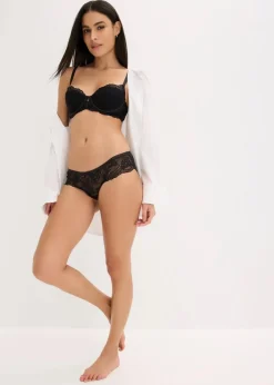 bonprix Große Cups D-H|Bhs^Schalen-BH aus feiner Spitze schwarz