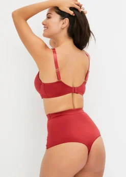 bonprix Wäsche·Große Cups D-H|Wäsche·Bhs^Schalen-BH aus glänzendem Material abendrot