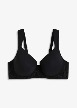 bonprix Bhs|Große Cups D-H^Schalen-BH aus softem Modal schwarz