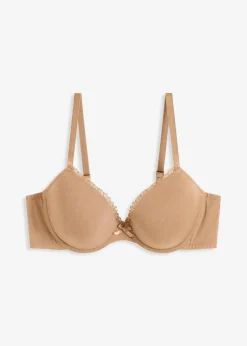 bonprix Große Cups D-H|Nachhaltigere Materialien^Schalen-BH mit Bügel mit Bio-Baumwolle camel