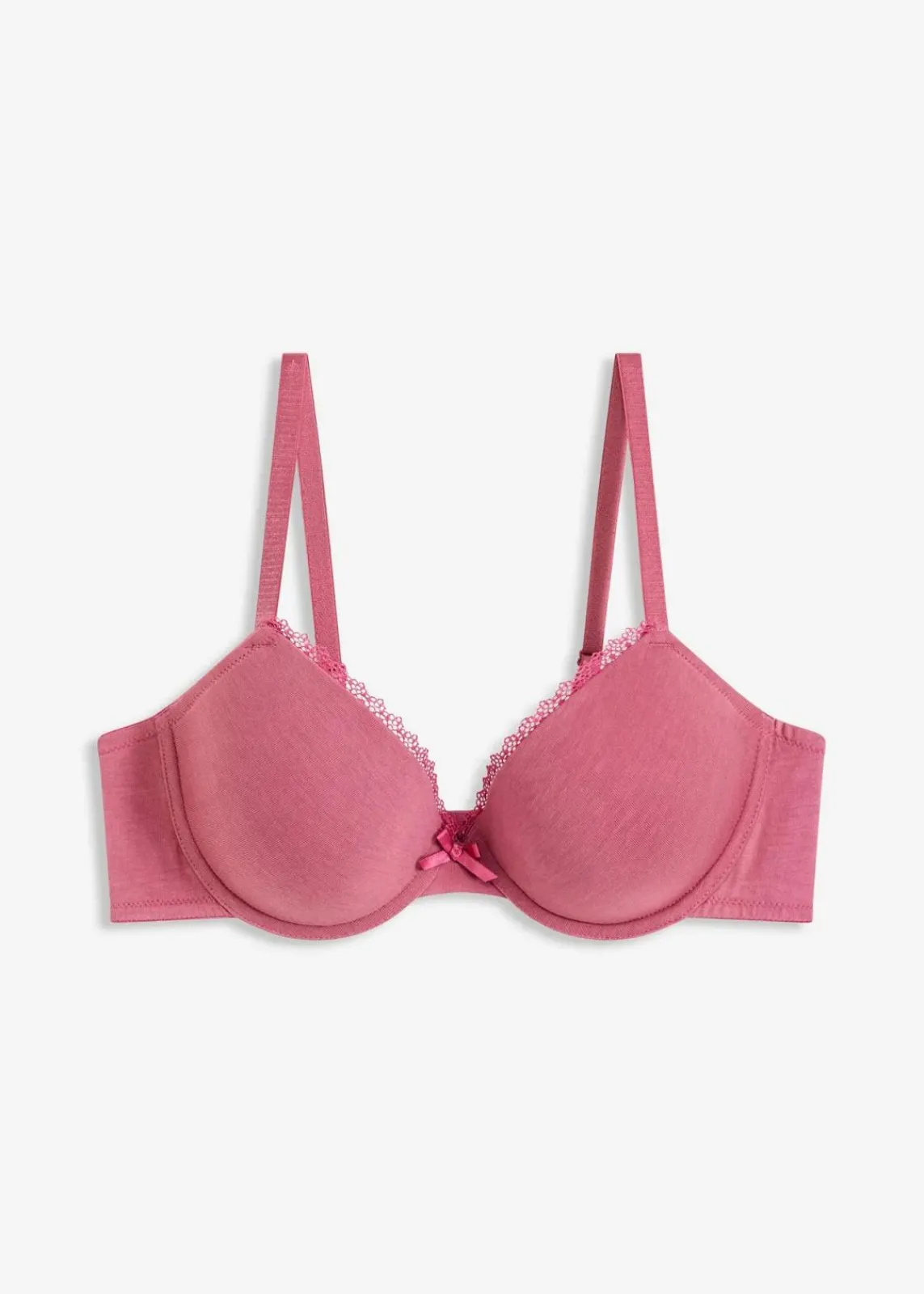 bonprix Große Cups D-H|Nachhaltigere Materialien^Schalen-BH mit Bügel mit Bio-Baumwolle kirschblütenpink