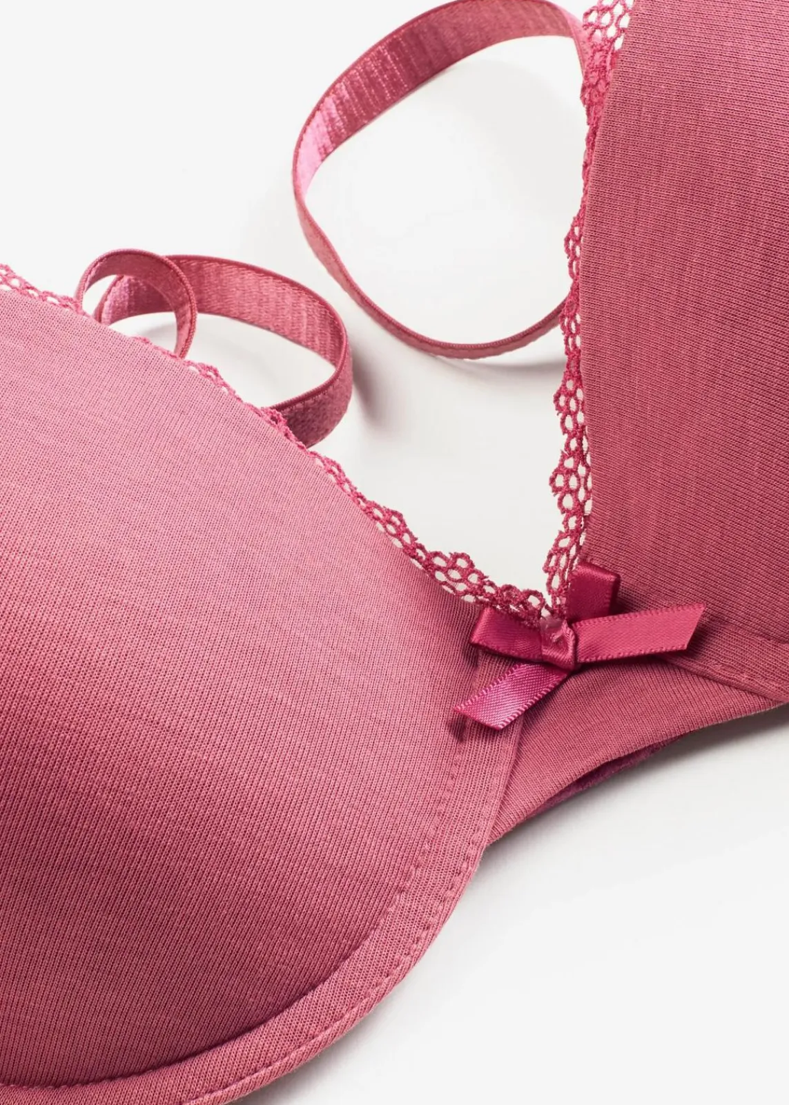 bonprix Große Cups D-H|Nachhaltigere Materialien^Schalen-BH mit Bügel mit Bio-Baumwolle kirschblütenpink