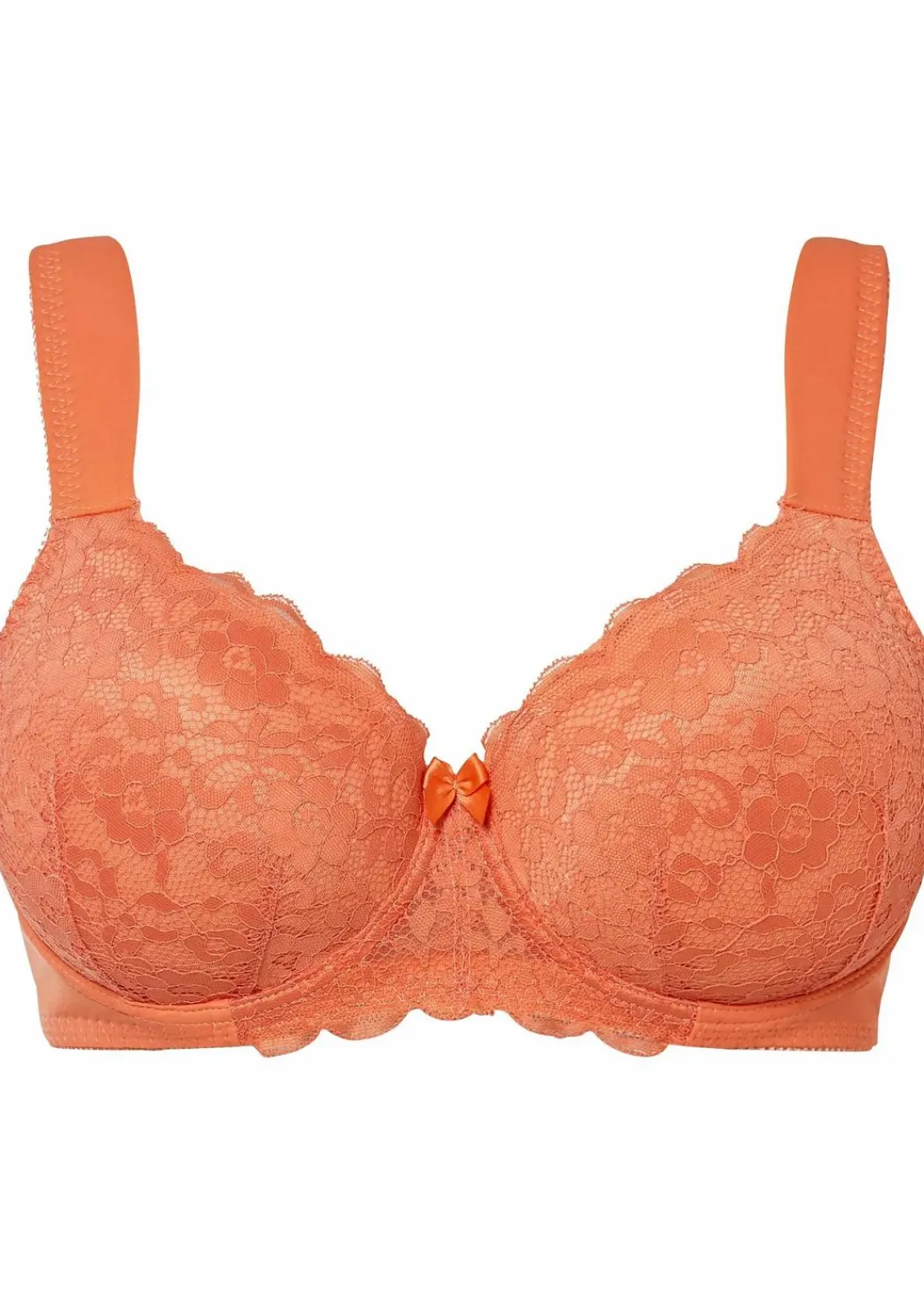 bonprix Große Cups D-H|Nachhaltigere Materialien^Schalen-BH mit gepolsterten Trägern lachs