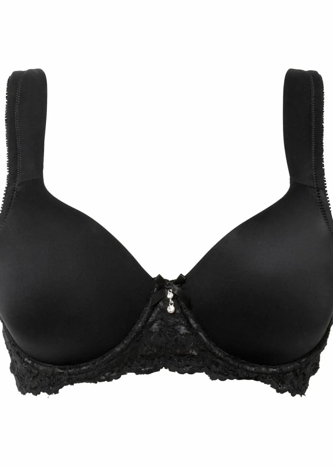 bonprix Große Cups D-H|Bhs^Schalen-BH mit gepolsterten Trägern schwarz