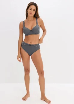 bonprix Wäsche·Große Cups D-H|Wäsche·Bhs^Schalen-BH mit gepolsterten Trägen schiefergrau