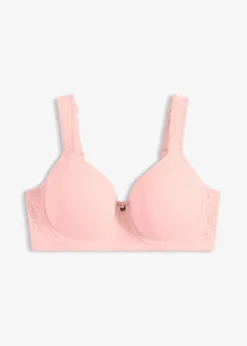 bonprix Wäsche·Große Cups D-H|Wäsche·Bhs^Schalen-BH mit gepolsterten Trägern seidenrosa
