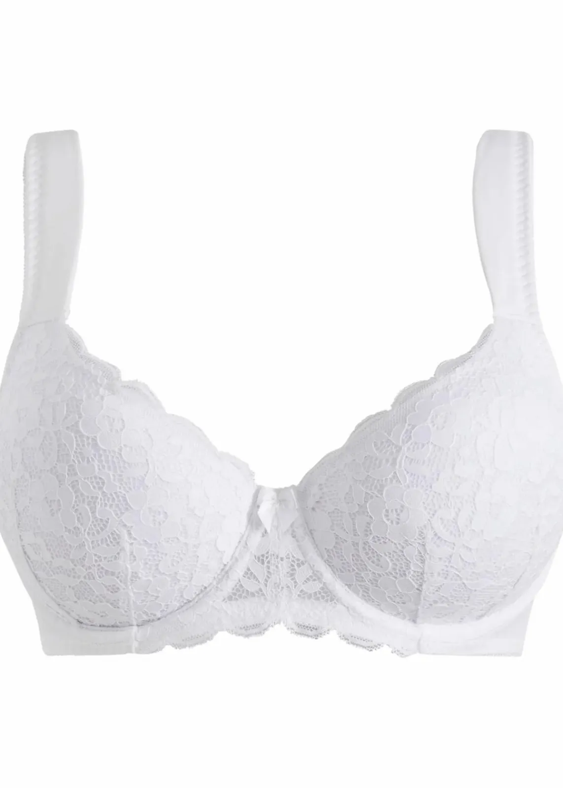 bonprix Wäsche·Dessous|Wäsche·Große Cups D-H^Schalen-BH mit gepolsterten Trägern weiß