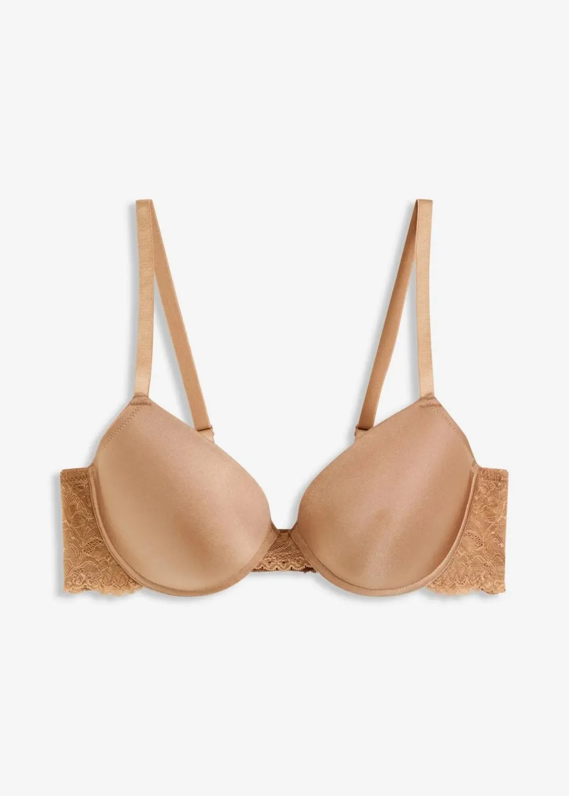 bonprix Große Cups D-H|Bhs^Schalen-BH mit Glanzeffekt camel