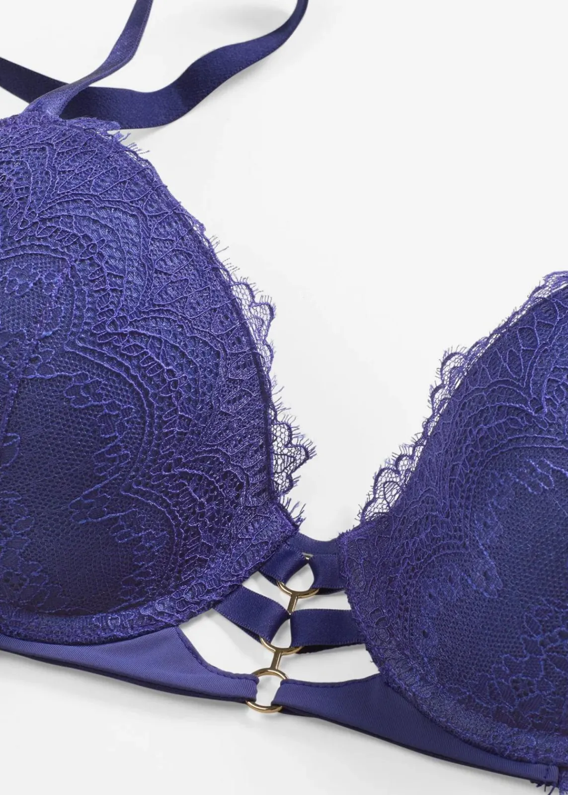 bonprix Große Cups D-H|Nachhaltigere Materialien^Schalen-BH mit Schmuckdetails dunkelpazifik