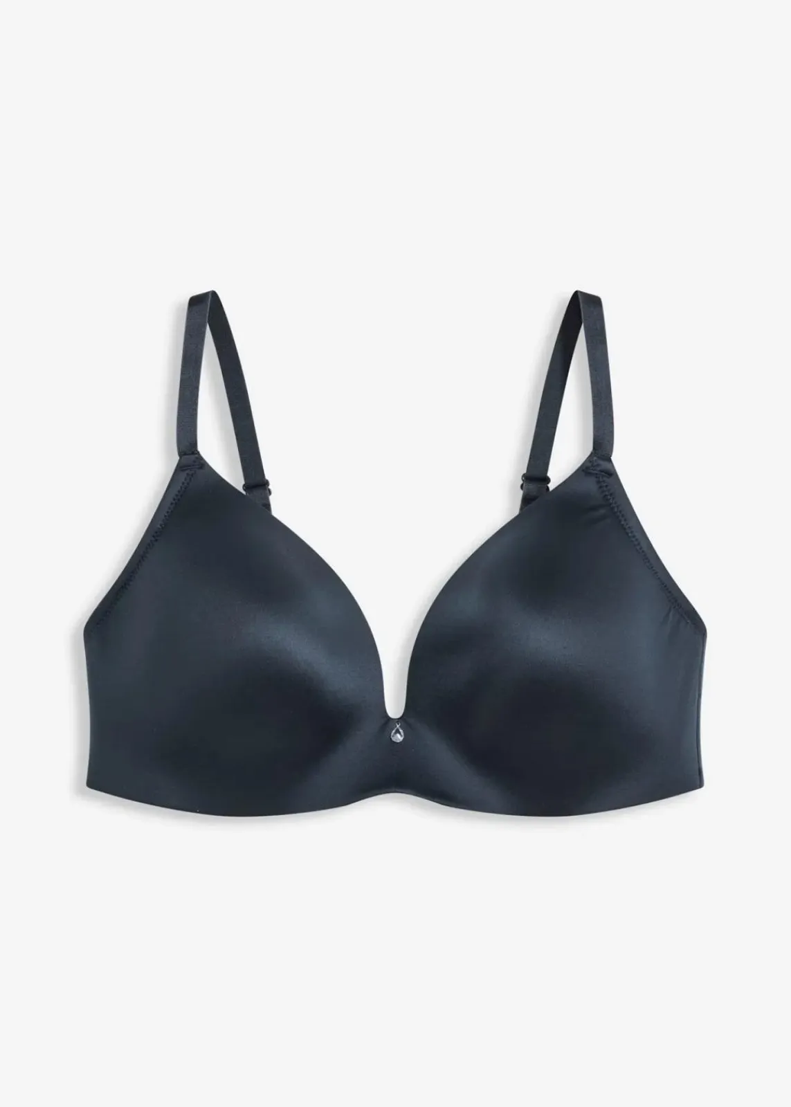 bonprix Bhs^Schalen-BH ohne Bügel aus glänzendem Material intensivblau