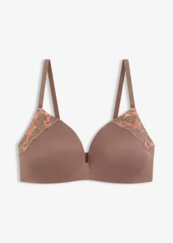 bonprix Bhs^Schalen-BH ohne Bügel aus weichem Modal lehmbraun