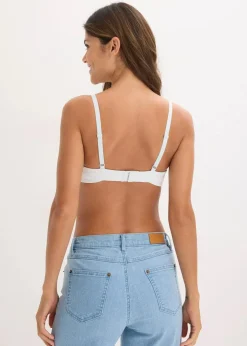 bonprix Nachhaltigere Materialien|Bhs^Schalen-BH ohne Bügel ​mit Bio-Baumwolle cremeblau