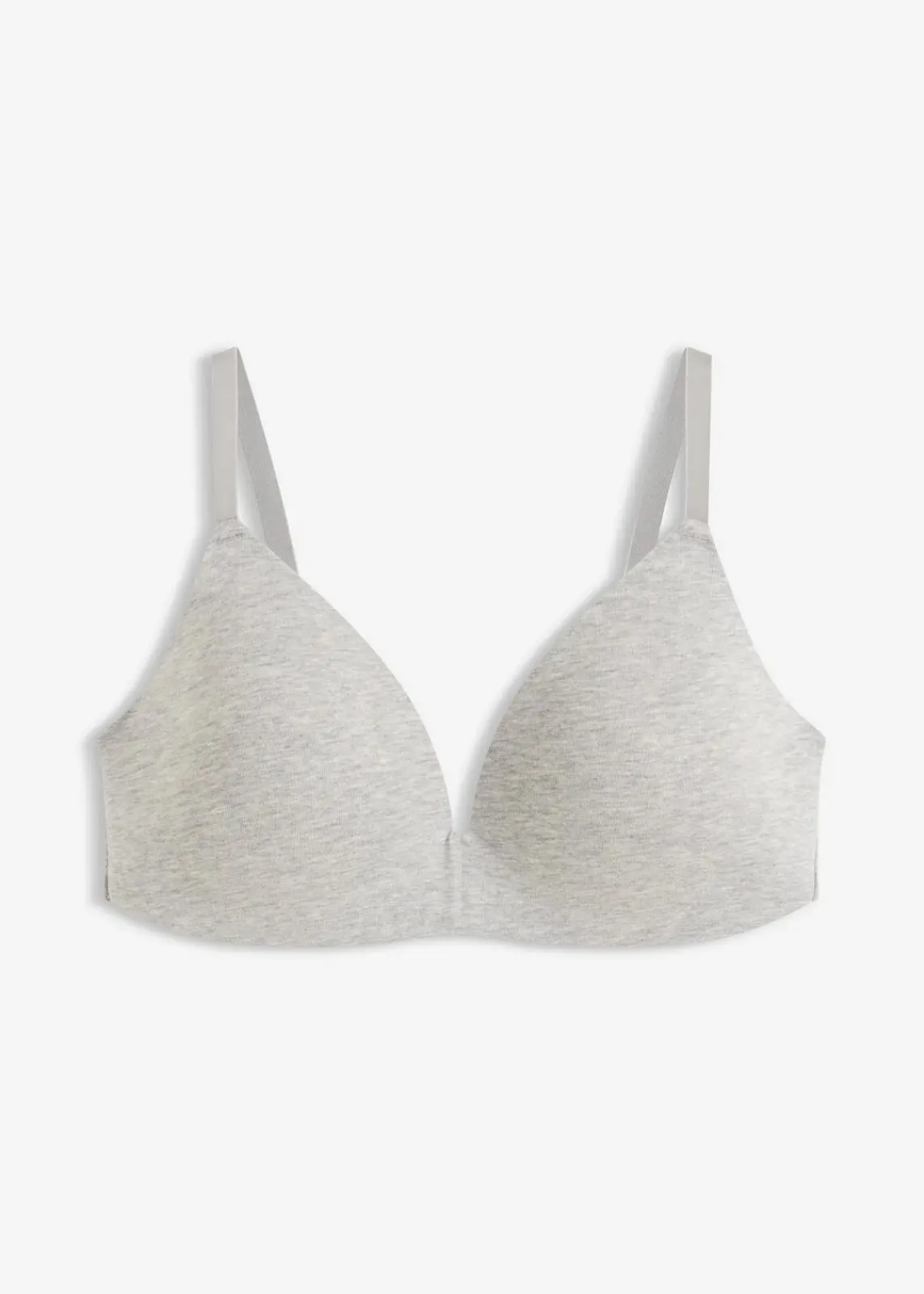 bonprix Nachhaltigere Materialien|Bhs^Schalen-BH ohne Bügel mit Bio-Baumwolle hellgrau meliert