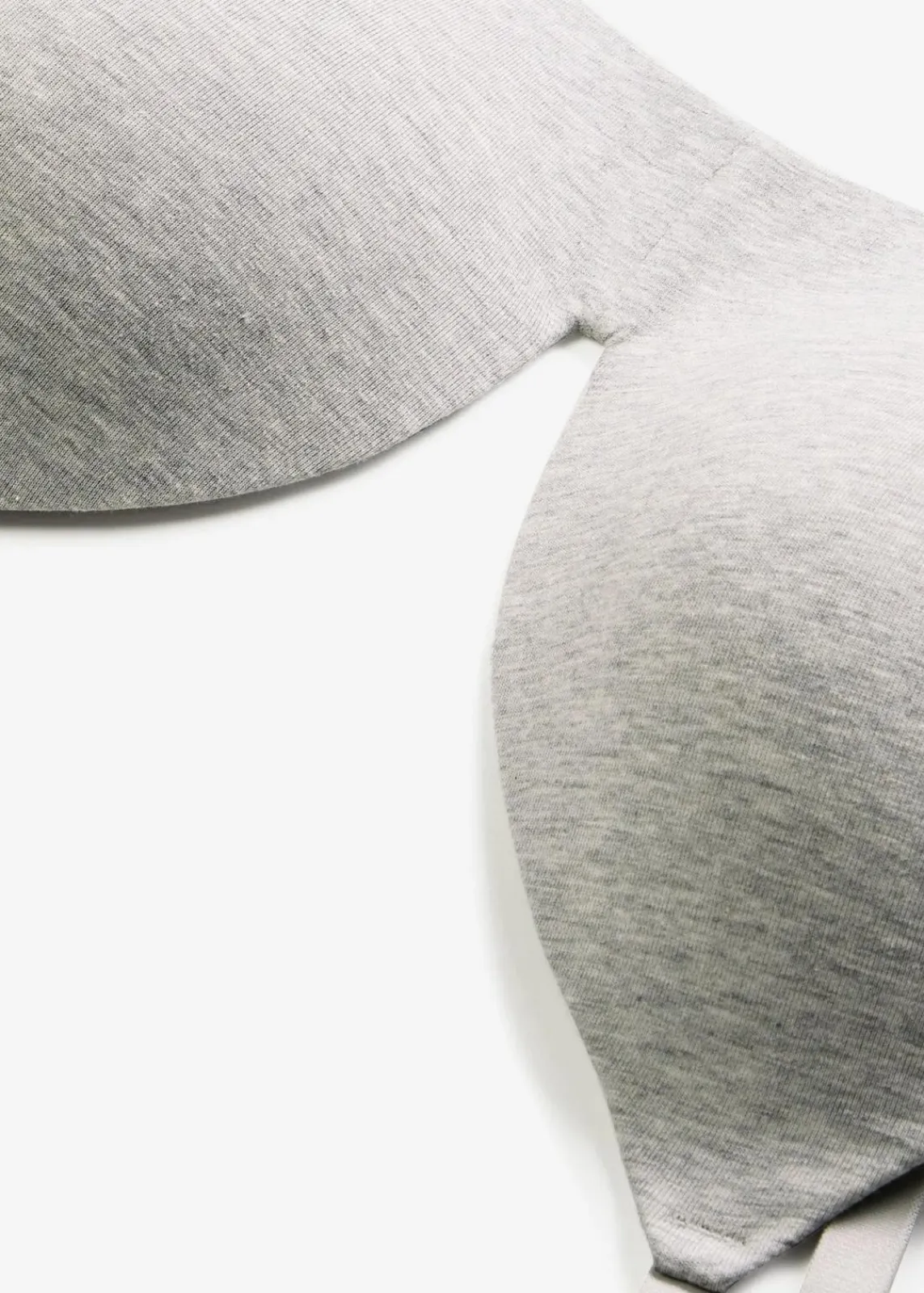 bonprix Nachhaltigere Materialien|Bhs^Schalen-BH ohne Bügel mit Bio-Baumwolle hellgrau meliert