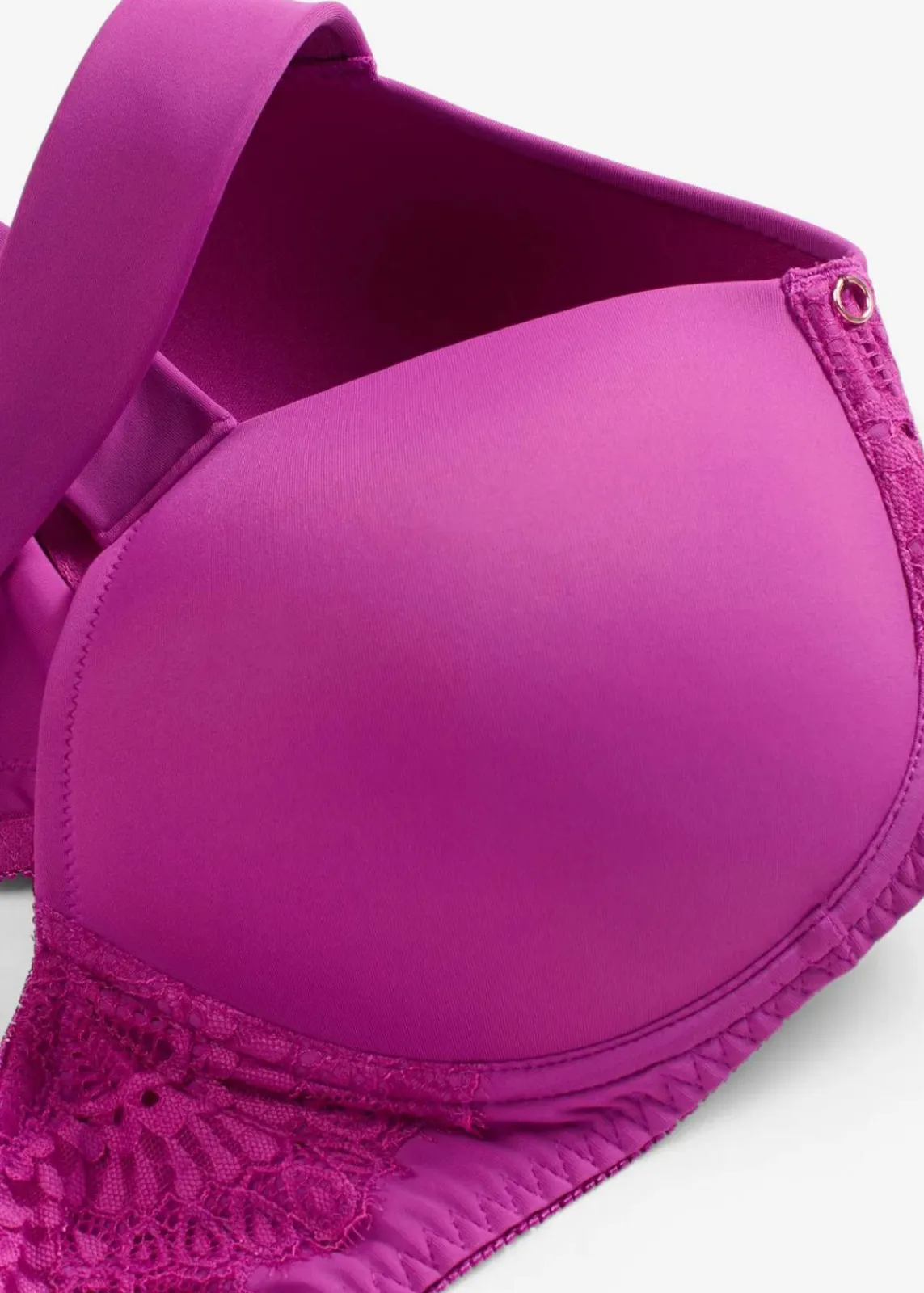 bonprix Große Cups D-H|Nachhaltigere Materialien^Schalen-BH ohne Bügel mit gepolsterten Trägern dunkelfuchsia